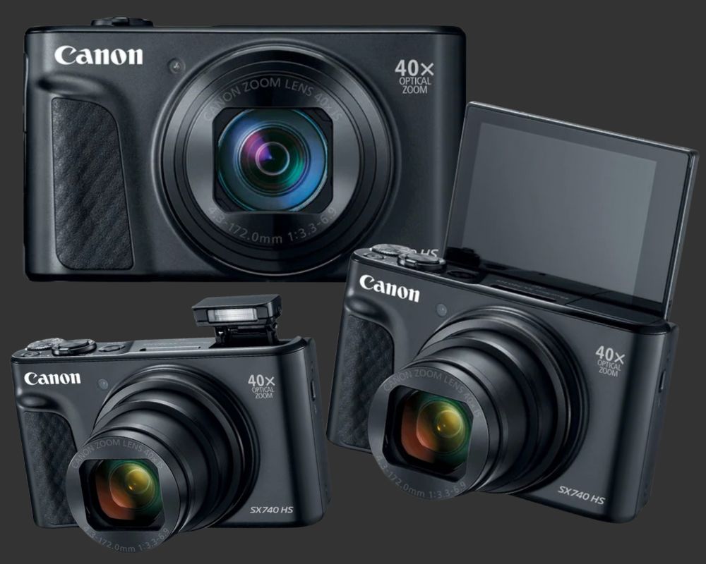 Canon PowerShot SX740 HS Digital Camera (Black)