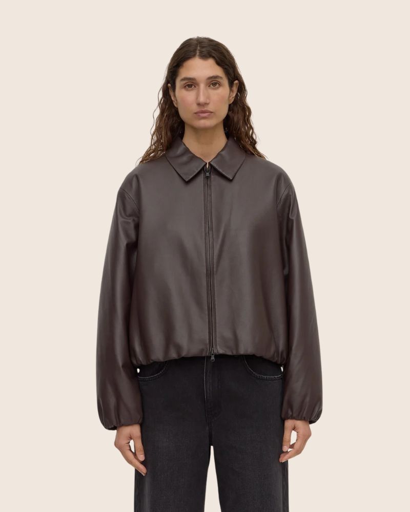 Assembly Label Myra Leather Bomber Jacket